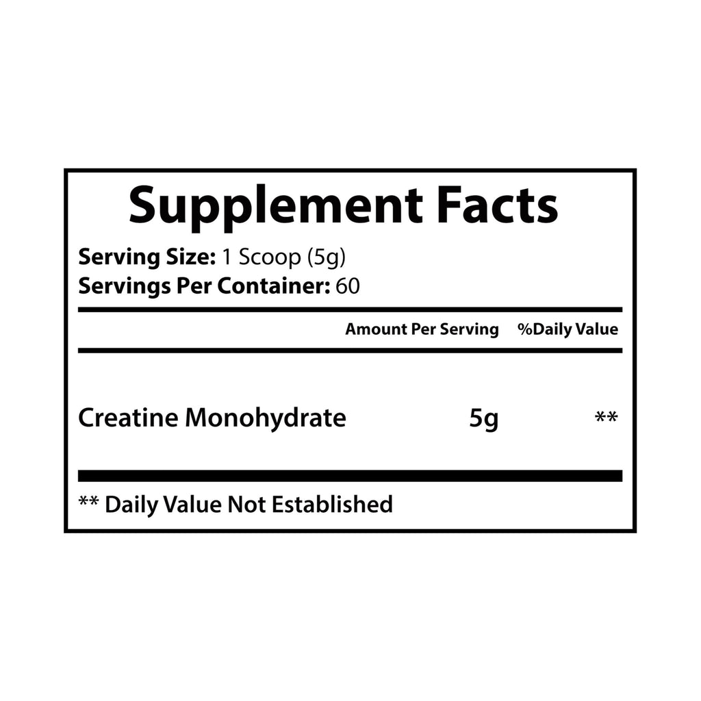 Ascend Club Creatine Monohydrate Supplement (300g, 10.58oz)