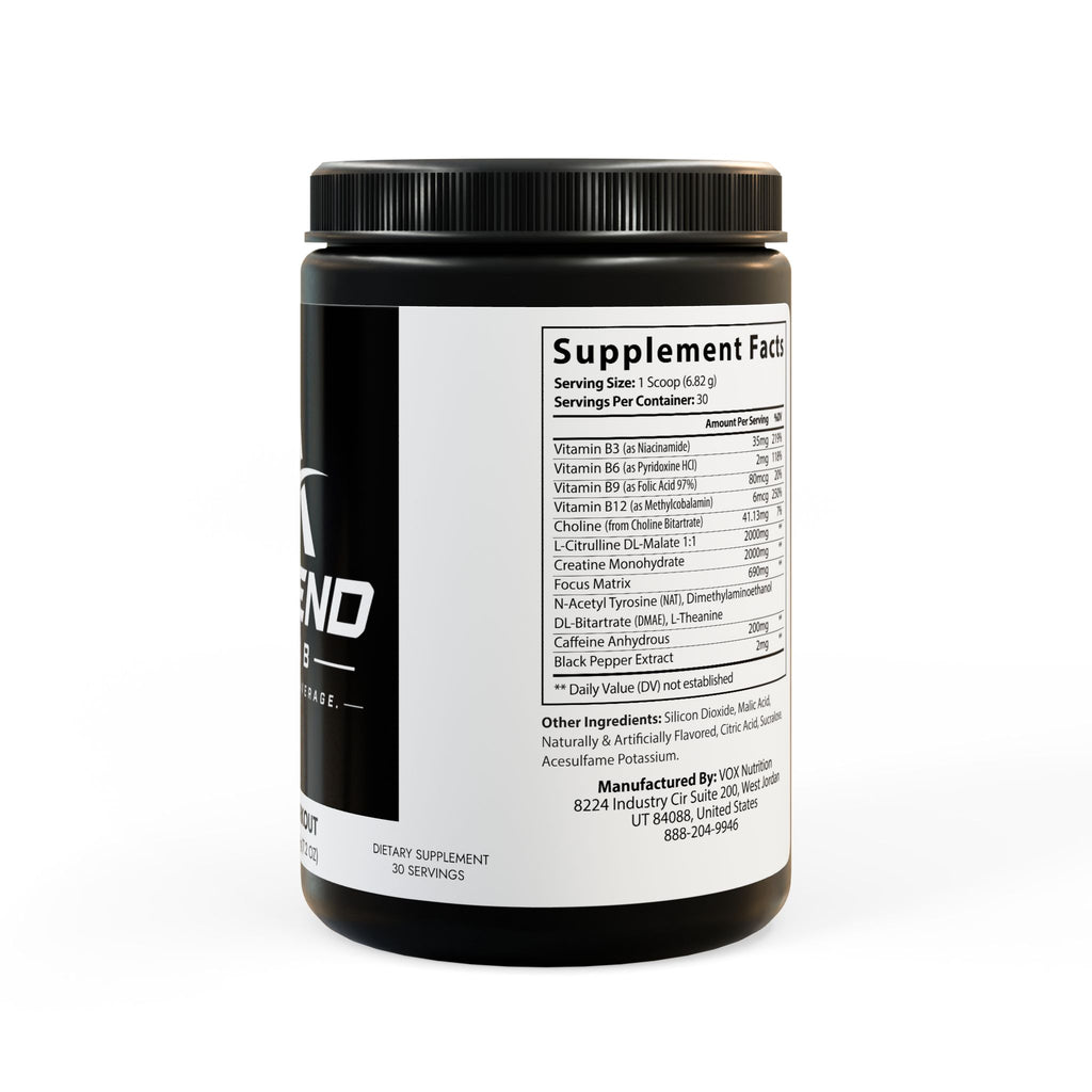 Pre-Workout Supplement, Fruit Punch (204g, 7.1oz)