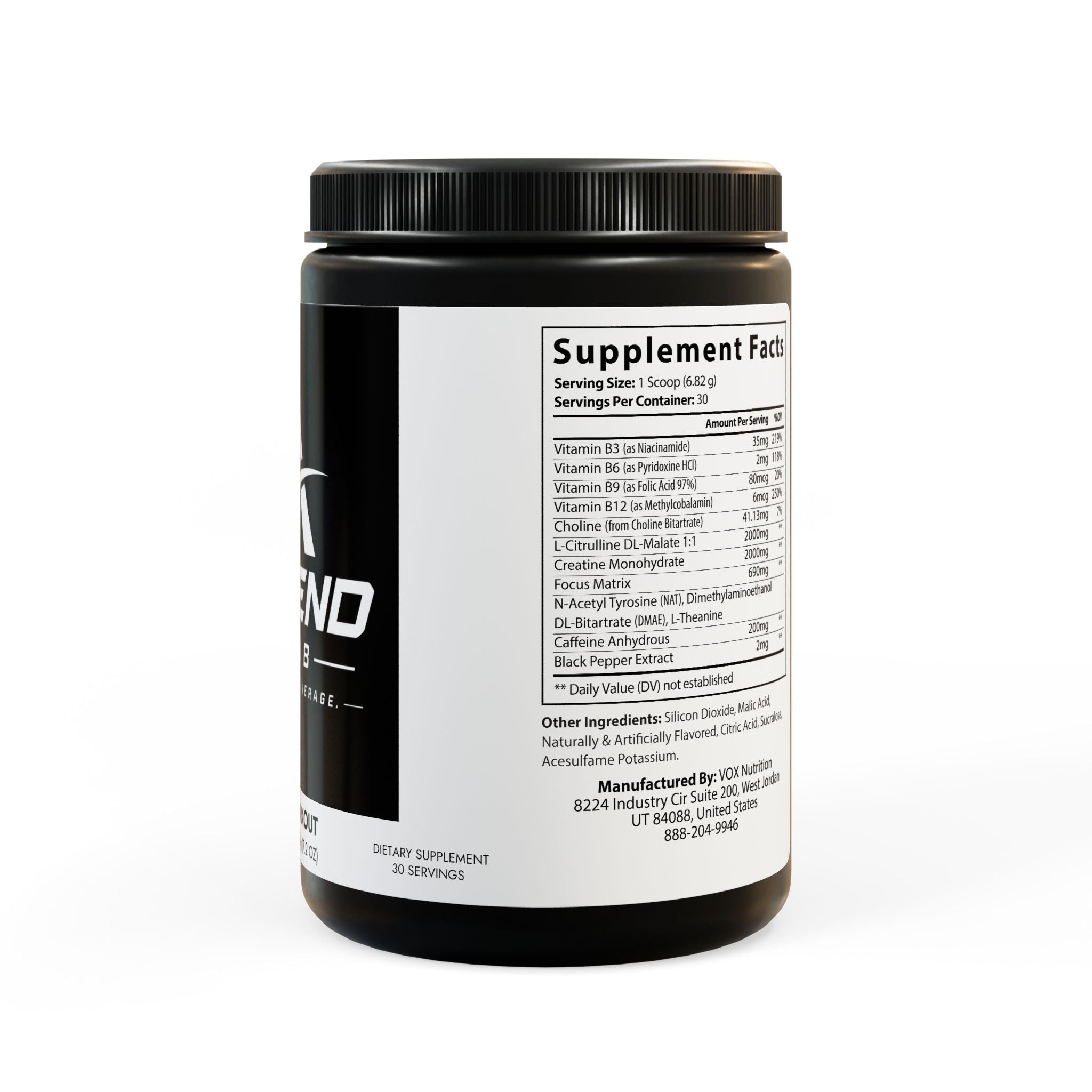 Pre-Workout Supplement, Fruit Punch (204g, 7.1oz)
